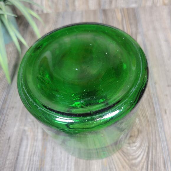 Vintage Green Bubble Glass Apothecary Jar - Picture 7 of 7